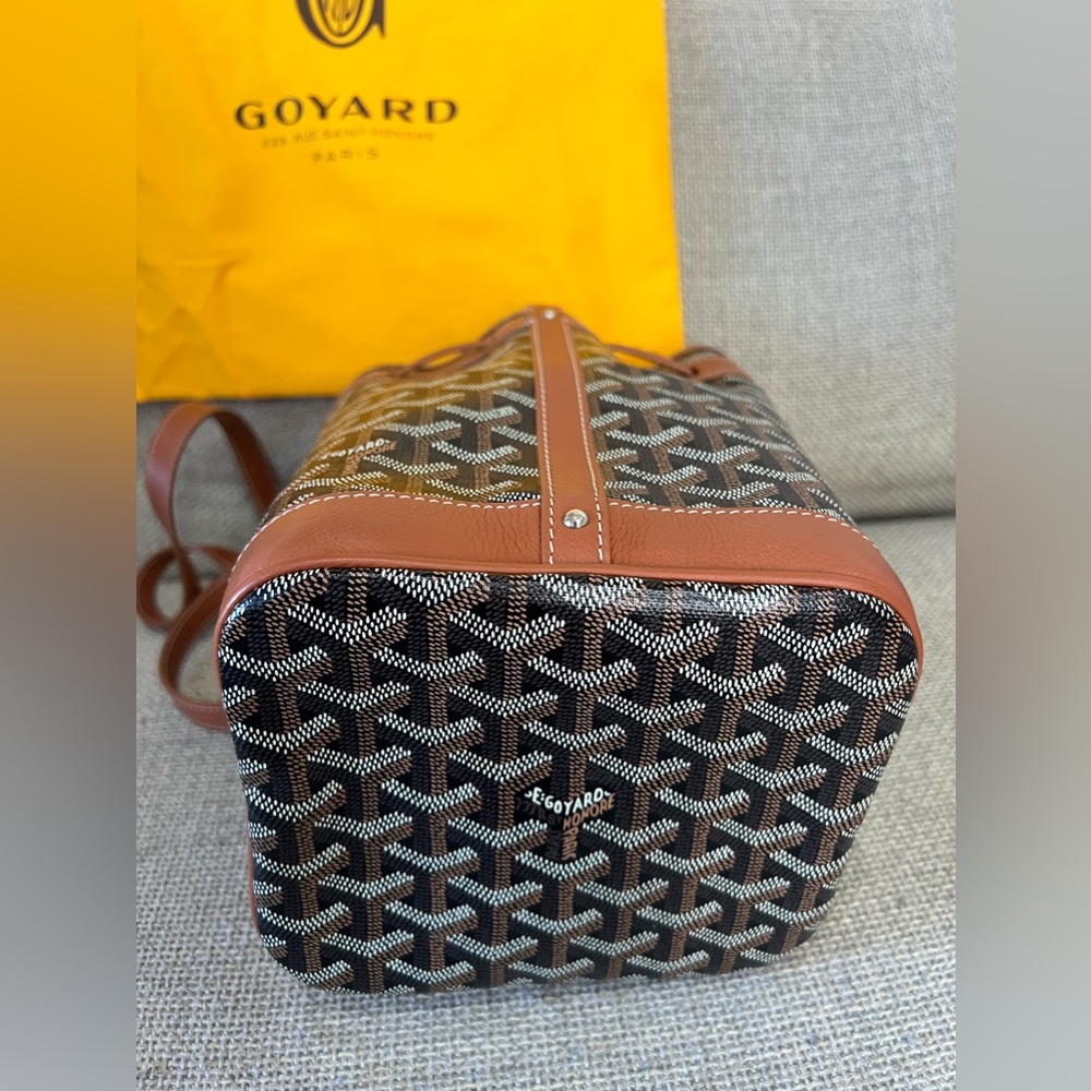 GOYARD Goyardine Petit Flot Bucket Bag PM Black Gold - Picture 9 of 16